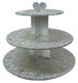 3-TIER CUPCAKE STAND / SILVER