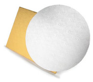 White Round--1/2" DEEP CAKE DRUMS--Pkg. 6--Select Size