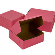 Pink Cake Boxes--Square & Rectangle--No Windows
