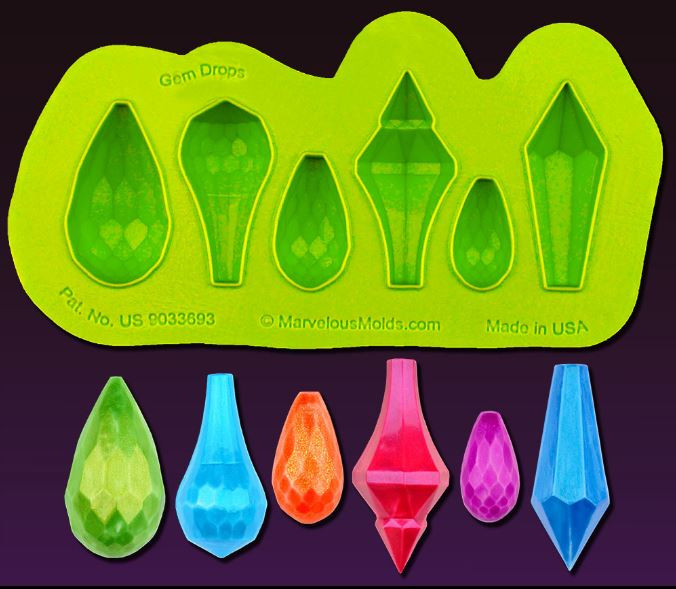 Gem Drops Mold--Marvelous Molds Silicone Mold - Cake Decorating Supplies -  Cake-Supplies-Plus.com
