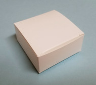 SMALL WHITE FOLDING CANDY BOX APPROX. 2-1/2" L x 2-1/2" W x 1-1/8" H--PKG/24