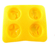 4 CAV. 1-1/4" SEA LIFE YELLOW FLEXIBLE MOLD