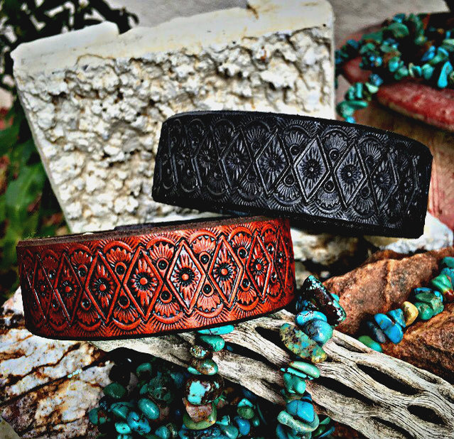 Bands shown in Rustic Brown and Black stain