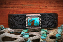 Red Mountain Turquoise Leather Band