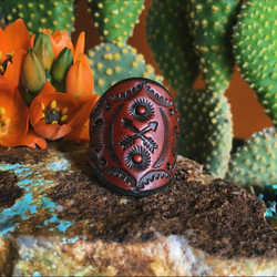 Crossed Arrows Friendship Leather Ring