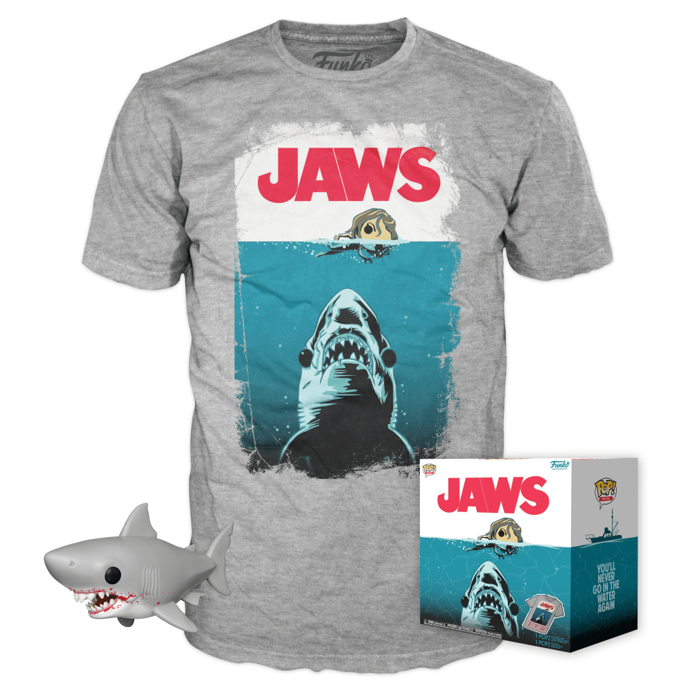 Funko POP! & Tee Movies Jaws: Great White Shark 6 Inch Target Exclusive  Vinyl Figure & T-Shirt Set - Gemini Collectibles