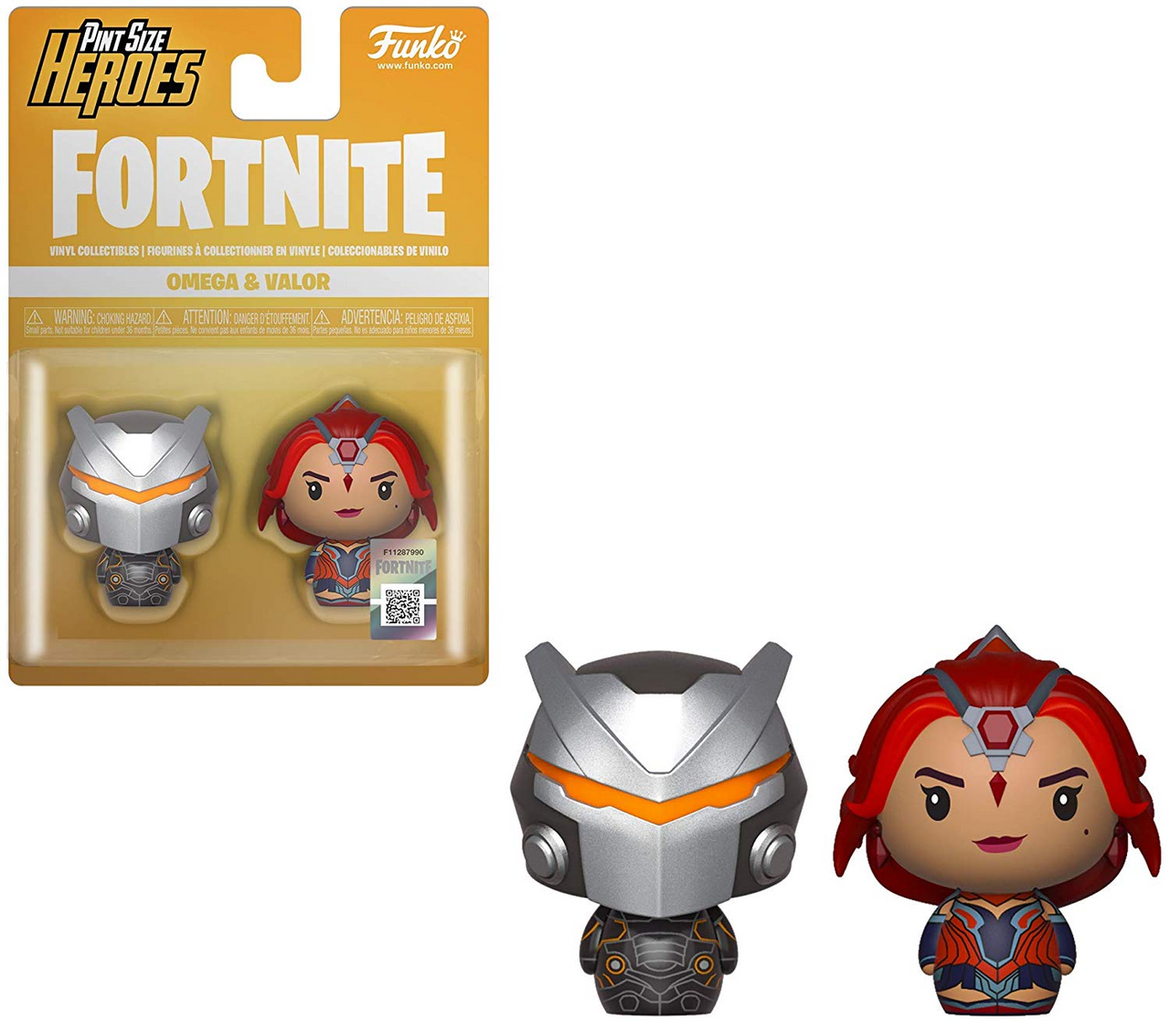 Funko Pint Size Heroes Fortnite: Omega Valor Vinyl Figure 2 Pack - Only 1 Available - Gemini Collectibles