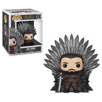 Funko POP! Deluxe Game Of Thrones: Jon Snow On Iron Throne Vinyl Figure -  Damaged Box / Paint Flaw - Gemini Collectibles