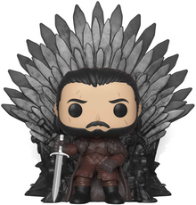 Funko POP! Deluxe Game Of Thrones: Jon Snow On Iron Throne Vinyl Figure - Damaged Box / Paint Flaw