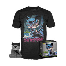 *Bulk* Funko POP! & Tee DC Collection By Jim Lee: Catwoman GameStop Exclusive Vinyl Figure & T-Shirt Set - Case Of 6 Sets (Assorted Sizes)