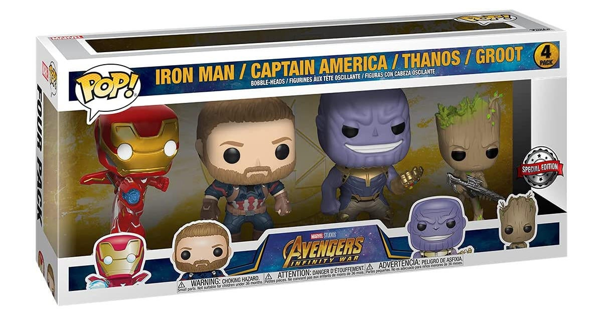 Funko POP! Marvel Avengers Infinity War Vinyl Figure 4 Pack - Special  Edition - Low Inventory! - Gemini Collectibles