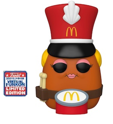 2021 FunKon Funko POP! Ad Icons McDonald's: Drummer McNugget Exclusive Vinyl Figure - Virtual FunKon Sticker - Damaged Box / Paint Flaw