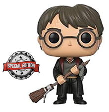 Funko POP! Movies Harry Potter: Harry With Firebolt Vinyl Figure - Special Edition - Damaged Box / Paint Flaw