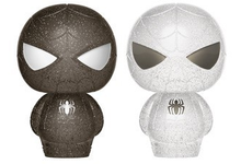 Funko Hikari XS Marvel: Black & White Spider-Man Vinyl Figure 2 Pack - LE 1000pcs - Damaged Box / Paint Flaw