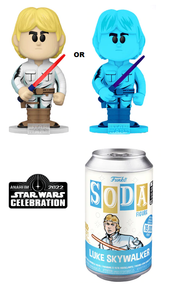 2022 Star Wars Celebration Funko Soda: Luke Skywalker Exclusive Vinyl Figure - SWC Sticker - Low Inventory!