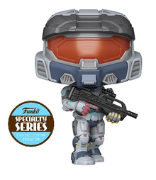 Funko POP! Games Halo Infinite: Spartan Mark VII With Battle Rifle Vinyl Figure - Specialty Series - Damaged Box / Paint Flaw