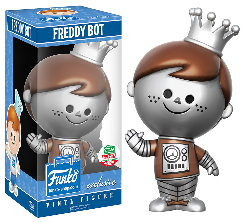 Funko Retro Freddy: Robot Freddy Shop Exclusive Vinyl Figure - LE 4500pcs - Contest Sticker - Case Of 4 Figures - Gemini Collectibles