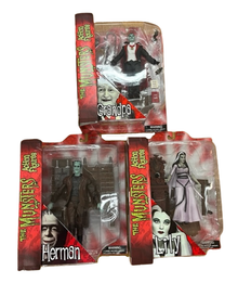 Diamond Select The Munsters: 3pc Deluxe Action Figure Set - Damaged Packaging