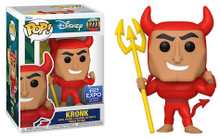 2022 D23 Expo Funko POP! Disney The Emperor's New Groove: Kronk (Devil) Exclusive Vinyl Figure - D23 Expo Sticker - Only 4 Available