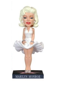 Funko Movies: Marilyn Monroe (Hollywood) Wacky Wobbler Bobblehead - Damaged Box / Paint Flaw