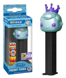 2023 SDCC Funko POP! PEZ: Freddy Funko Exclusive Dispenser With Candy - SDCC Sticker