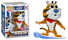 2023 SDCC Funko POP! Ad Icons Frosted Flakes: Flocked Tony The Tiger Surfing Exclusive Vinyl Figure - SDCC Sticker