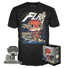 Funko POP! & Tee DC Collection By Jim Lee: The Flash GameStop Exclusive Vinyl Figure & T-Shirt Set - Size: Small - Damaged Box