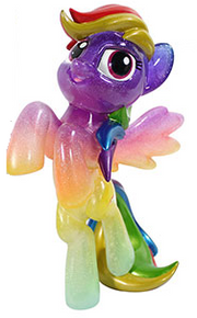 Funko Hikari My Little Pony: 2015 NYCC Glitter Color Storm Rainbow Dash Vinyl Figure - LE 600pcs - Damaged Box Paint Flaw