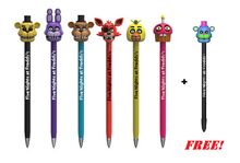 Funko POP! Pen Toppers: Five Nights At Freddy's Set Of 6 Pens + FREE Blacklight Freddy Pen - Low Inventory!