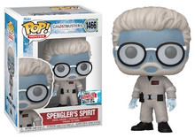 2023 NYCC Funko POP! Movies Ghostbusters - Afterlife: Spengler's Spirit Exclusive Vinyl Figure - Fall Convention Shared Sticker - Damaged Box / Paint Flaw