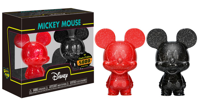 Funko Hikari XS Disney: Red & Black Mickey Mouse Vinyl Figure 2 Pack - LE  5000pcs + FREE Mickey Mouse Button Set*