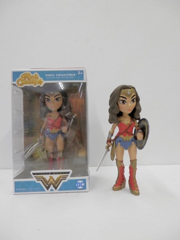 Funko Rock Candy Wonder Woman Amazon Outfit DC Movie Vinyl Collectible NEW 