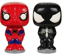 Funko POP! Home Marvel: Spider-Man & Black Suit Spider-Man Ceramic Salt And Pepper Shaker Set - Clearance