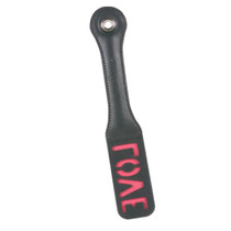 Sportsheets Sex & Mischief 12 in. 'Love' Leather Impression Paddle