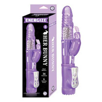 Energize Her Bunny 4 36 Function 6 Rotating Modes Dual Motor Waterproof Purple