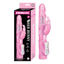 Energize Her Bunny 4 36 Function 6 Rotating Modes Dual Motor Waterproof Pink