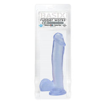 Pipedream Basix Rubber Works 12 in. Dong With Balls & Suction Cup Clear