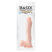 Pipedream Basix Rubber Works 12 in. Dong With Balls & Suction Cup Beige