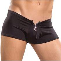 Male Power Zipper Shorts S/M Underwear