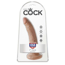 Pipedream King Cock 7 in. Cock Realistic Dildo With Suction Cup Tan