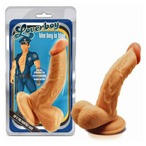 Blush Loverboy The Boy in Blue Realistic 6.5 in. Dildo with Balls & Suction Cup Beige