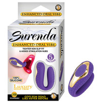 Surenda Enhanced Oral Vibe Enhanced 5 Function Silicone USB Rechargeable Waterproof Purple