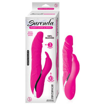 Surenda Rabbit Lover&Dong 3 Speed 10 Function Silicone USB Rechargeable Waterproof Pink