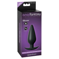 Pipedream Anal Fantasy Elite Collection Small Weighted Silicone Plug Black
