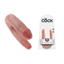 Pipedream King Cock Double Trouble Small 5 in. Realistic Dual-Ended Dildo Beige