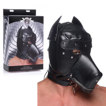 Master Series Muzzled Universal Bdsm Hood With Removeable Muzzle