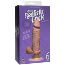 The Realistic Cock - UR3 - Vibrating 6 Inch Brown