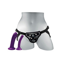 Sportsheets Anal Explorer Kit with Adjustable Strap-On Harness & 2-Piece Silicone Dildo Set