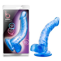 Blush B Yours Sweet 'n Hard 7 Realistic 8.5 in. Dildo with Balls & Suction Cup Blue