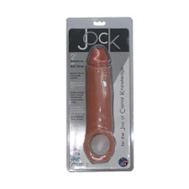 Curve Toys Jock 2 in. Enhancer with Ball Strap Extension Sheath Beige